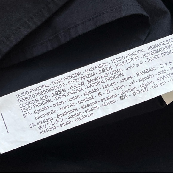 Zara Black Long Poplin Puff Sleeves Mini Dress Women’s Size XL Bloggers Favorite - Picture 12 of 12